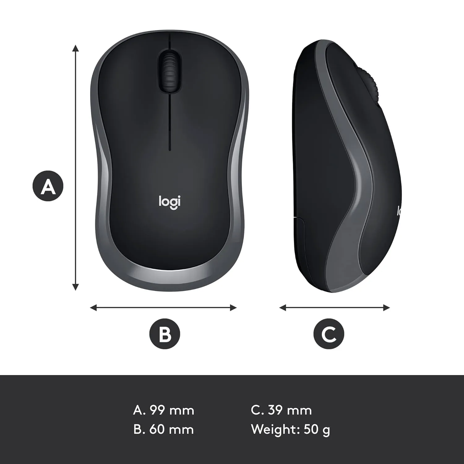 Logitech Wireless Mouse M185 view 4